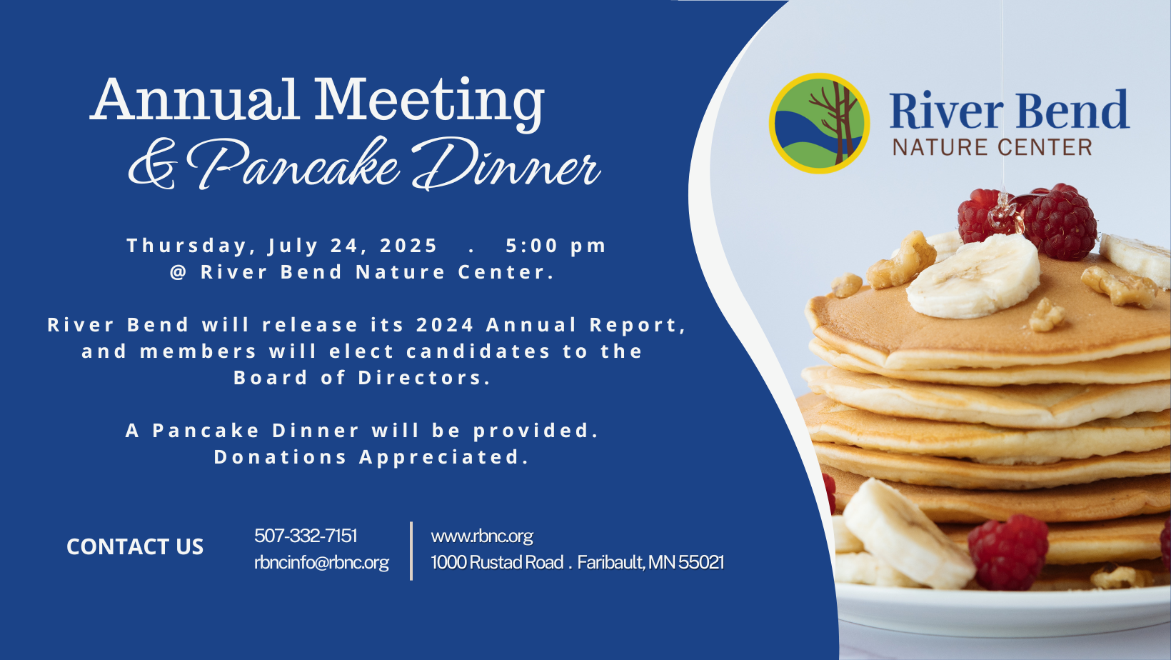 Annual Meeting to review 2024 fiscal year and elect new board members